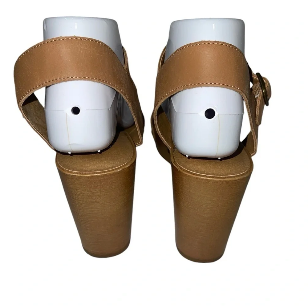 Lucky Brand Women's Shoes Size 8M Brown Leather "Zaidy" Platform Sandal - Picture 7 of 13